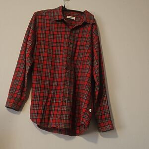 Magellan Outdoors Flannel Plaid Men’s Button Up Long Sleeve Shirt Size Medium